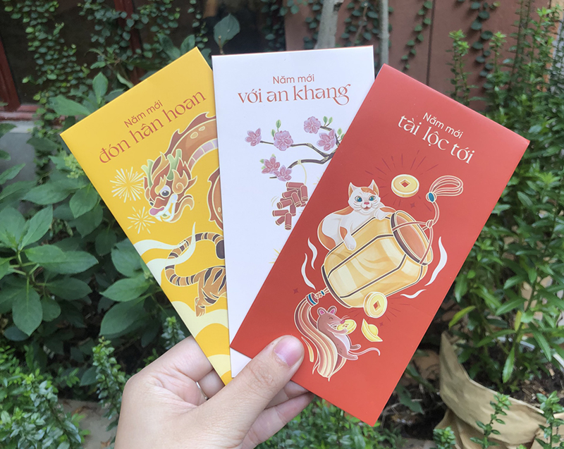 Nội dung hay trên bao lì xì có thể giúp bạn nhân đôi niềm vui vào ngày Tết.