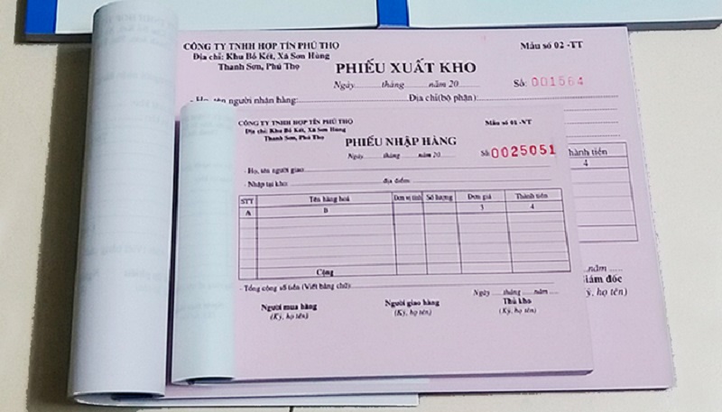 In Phiếu Thu Giá Rẻ 1 Liên, 2 Liên, 3 Liên - Đa Dạng Lựa Chọn