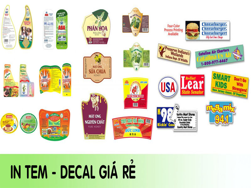 Dịch vụ in decal gần đây giá rẻ