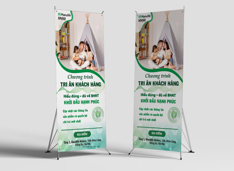 Xưởng in standee HCM linh hoạt trong thiết kế, đa dạng chất liệu