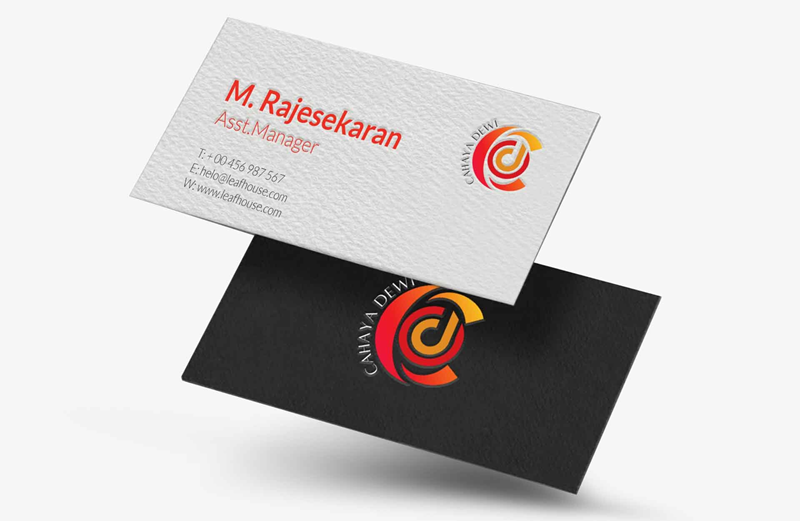     In card visit Gò Vấp theo kiểu in lụa sẽ giúp card bền màu