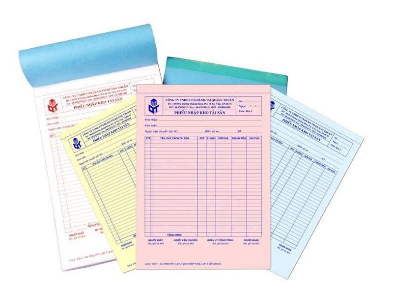 In Phiếu Thu Giá Rẻ & Thiết Kế Miễn Phí - IN NHANH NHANH