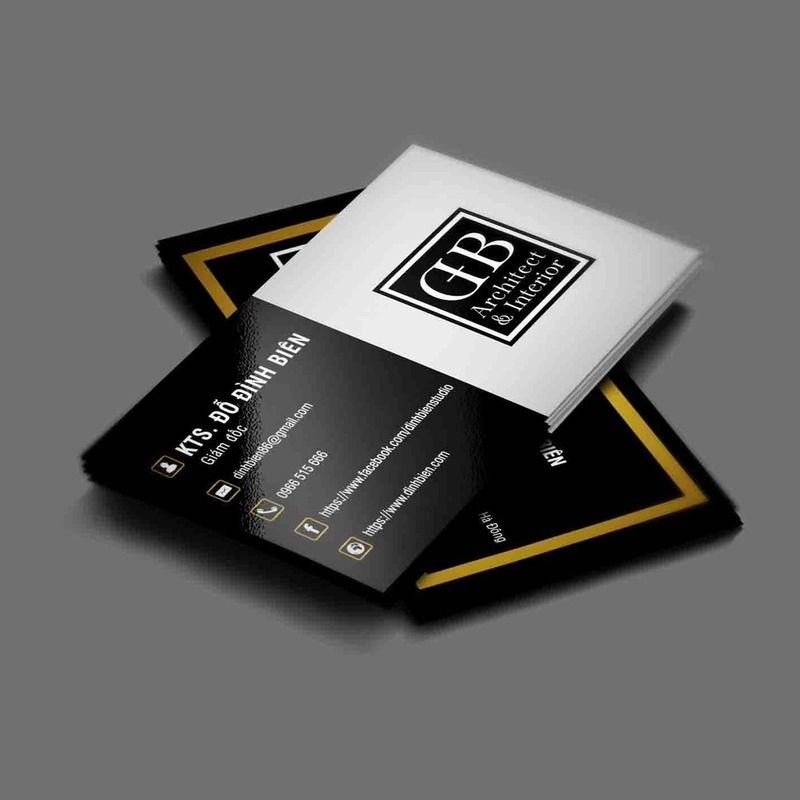 Mẫu name card cán màng bóng cao cấp dành cho giám đốc