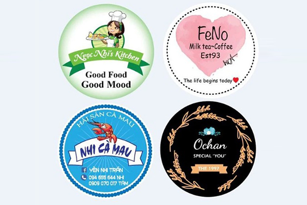 Các mẫu sticker đẹp, dễ nhận diện thương hiệu