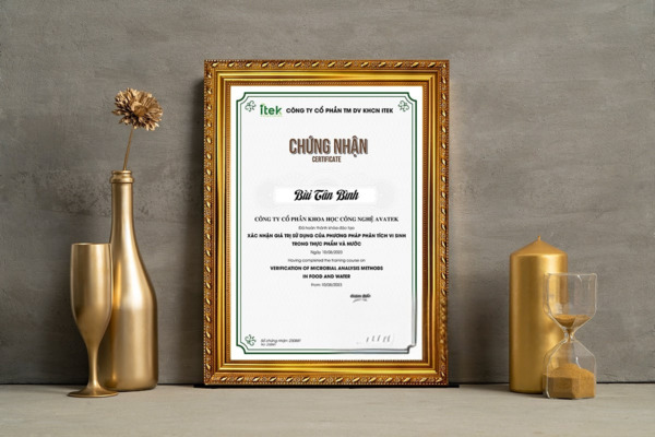 Mẫu giấy chứng nhận phù hợp cho các nghiên cứu sinh