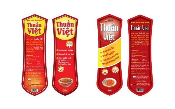 Mẫu tem dán nước mắm sang trọng, nổi bật và ấn tượng