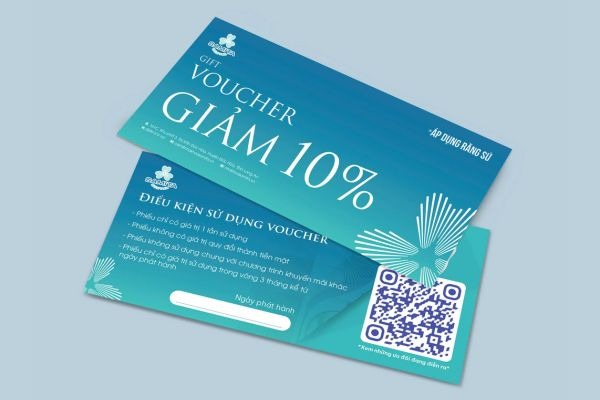 Voucher nha khoa với ưu đãi dịch vụ chăm sóc răng miệng và tẩy trắng răng chuyên nghiệp