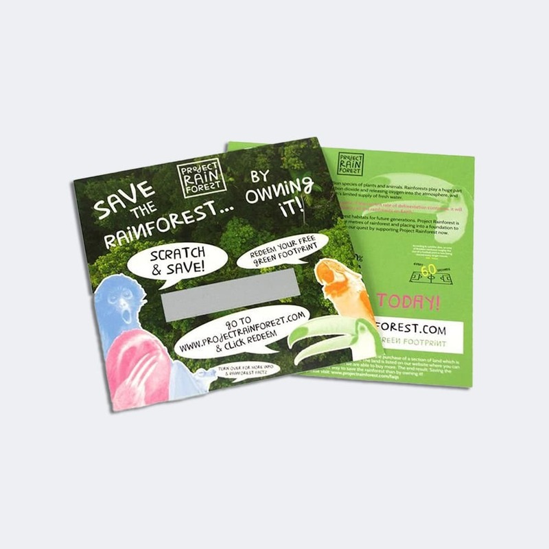 Thẻ cào với kích thước đa dạng, dễ dàng phù hợp với từng chiến dịch khuyến mãi