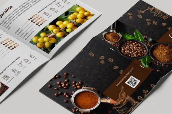 Mẫu catalogue quảng bá cà phê sáng tạo và tinh tế