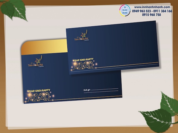 Phong bì ép kim sang trọng, thích hợp dùng trong sự kiện