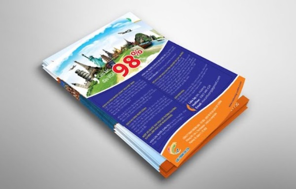 Mẫu tờ rơi a5 của đơn vị giáo dục