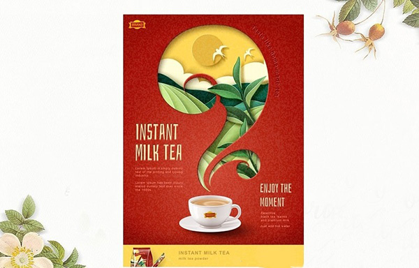 Tờ rơi trà sữa mẫu 08