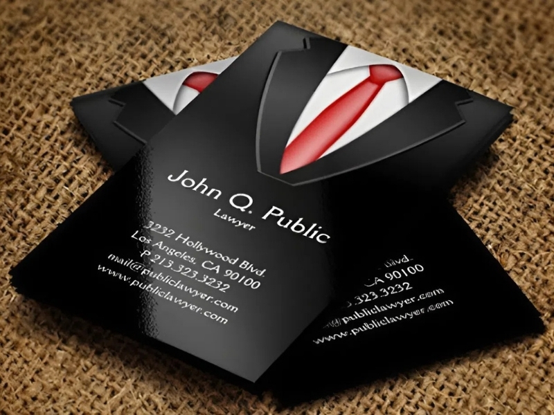 Mẫu name card cán màng bóng sang trọng, thanh lịch dành cho luật sư