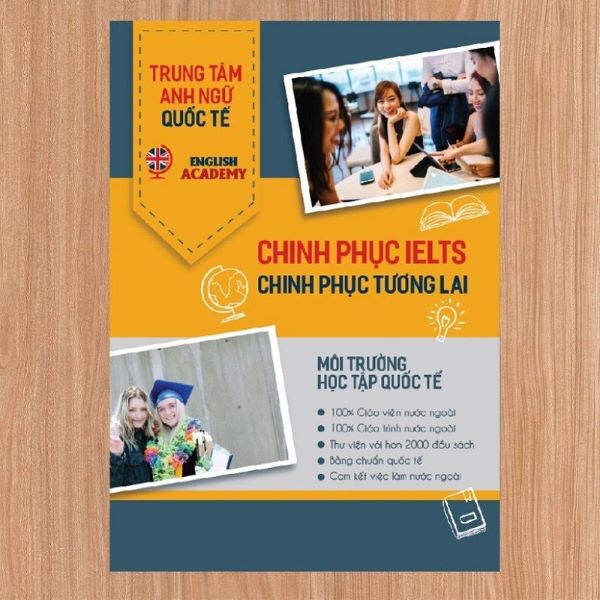 Mẫu tờ rơi tuyển sinh trung tâm tiếng Anh