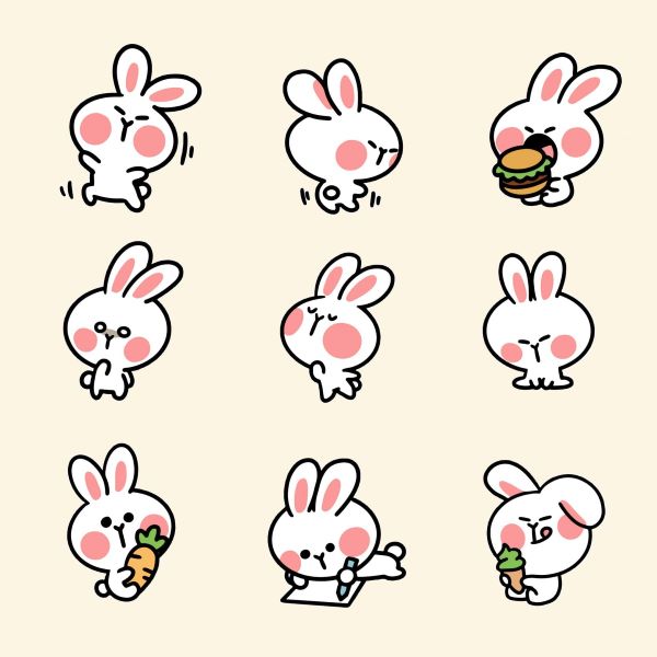 Mẫu 9 sticker cute