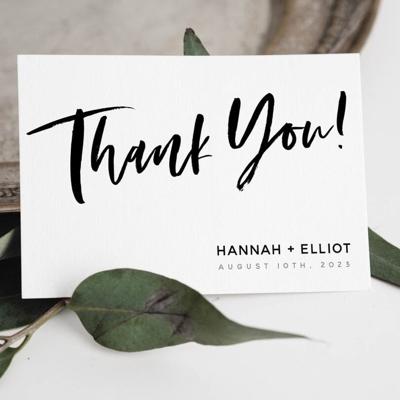 Mẫu thiệp cảm ơn khách hàng phong cách sang trọng, thanh lịch 