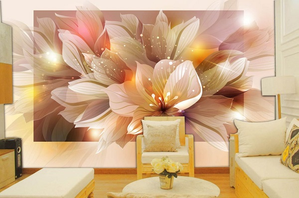 Tranh trang trí tường cho phòng khách áp dụng in cán mờ 