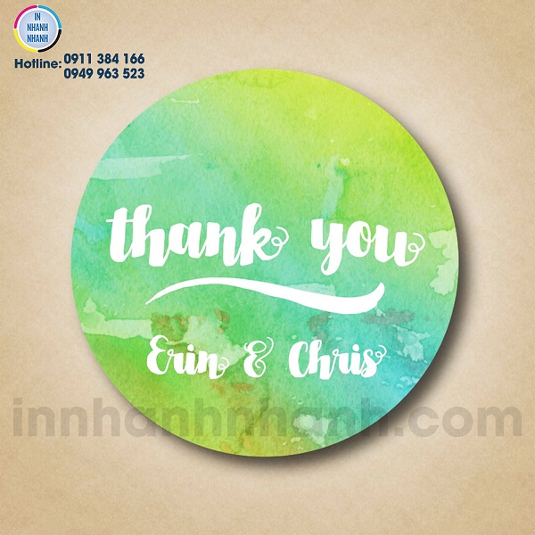 In decal chất liệu giấy