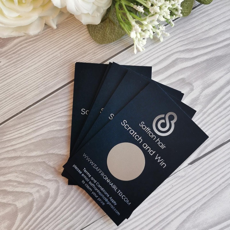 Mẫu thẻ cào màu sắc trang nhã, lịch sự