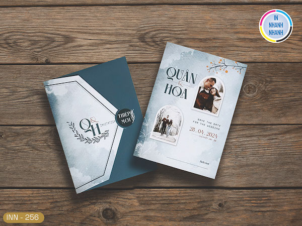 Thiệp cưới handmade lồng ảnh polaroid độc đáo