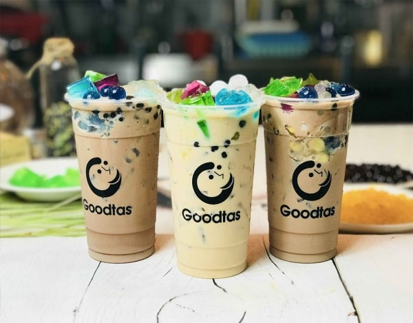 Mẫu logo dán trà sữa 02