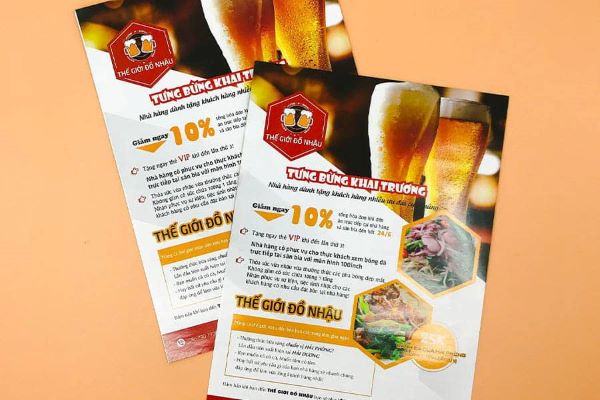 Những yếu tố cần phải có khi in tờ rơi khai trương