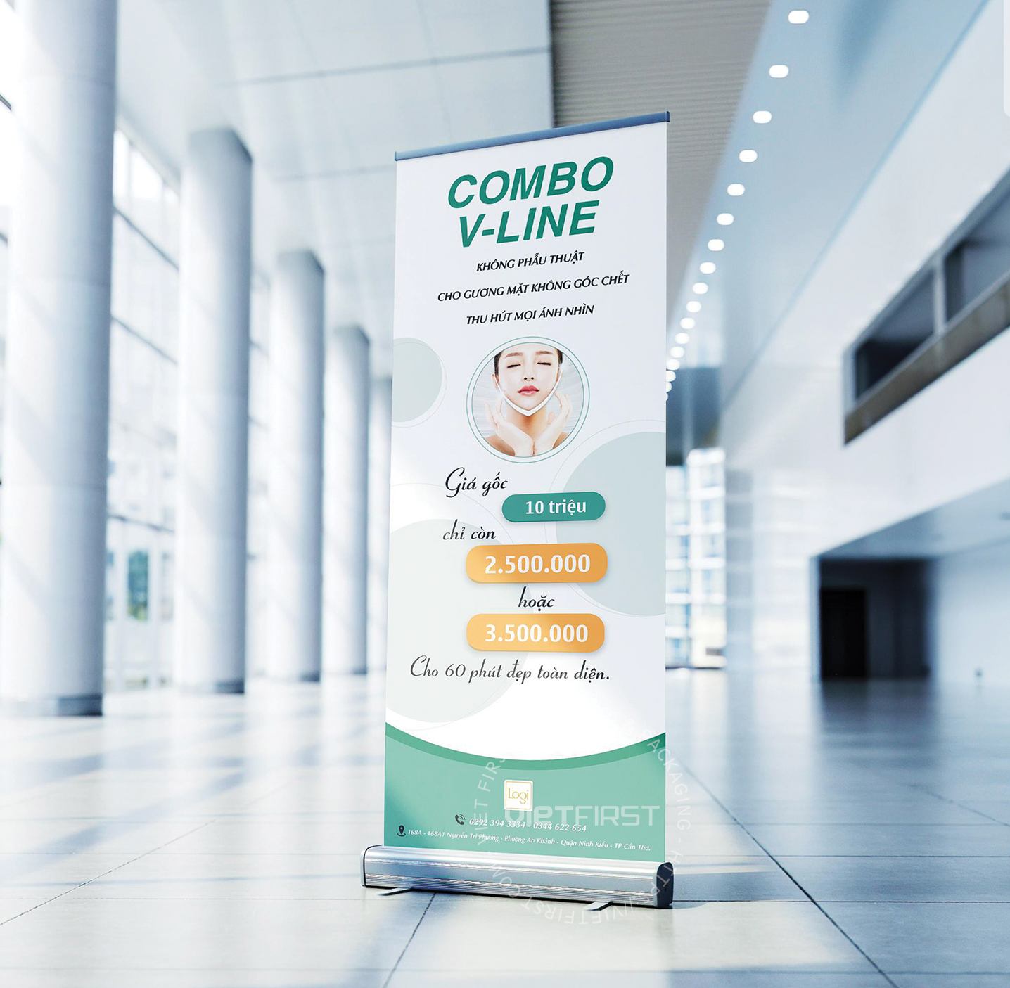 Standee spa giúp các doanh nghiệp làm đẹp truyền tải thông tin họ muốn tới khách hàng