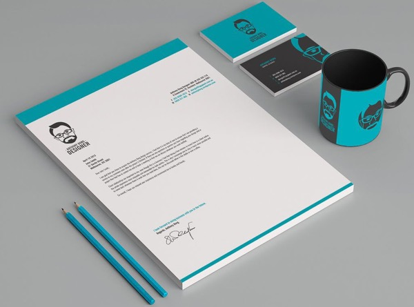 Màu sắc thiết kế giấy tiêu đề công ty