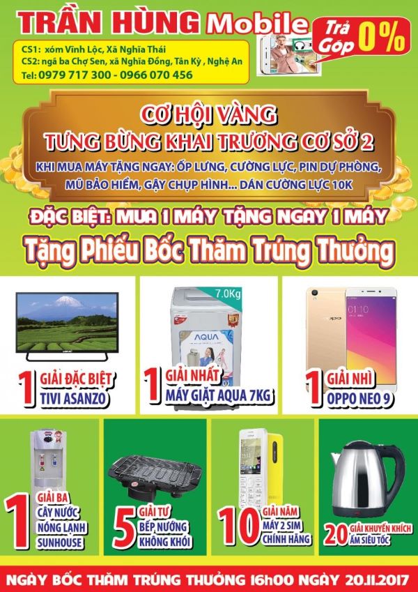 Mẫu 1 tờ rơi điện thoại