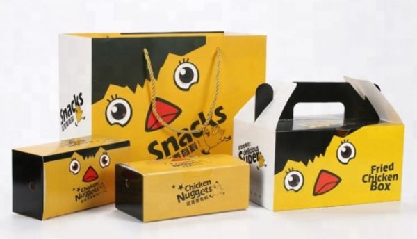 Mẫu hộp gà rán dễ thương, bắt mắt