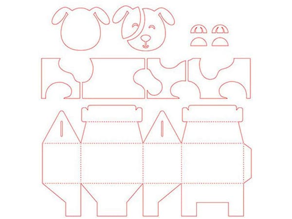 Hộp bánh hình thú