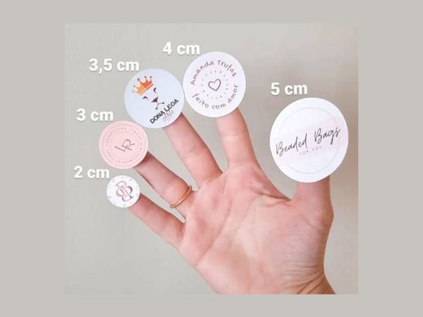 Kích thước sticker tròn
