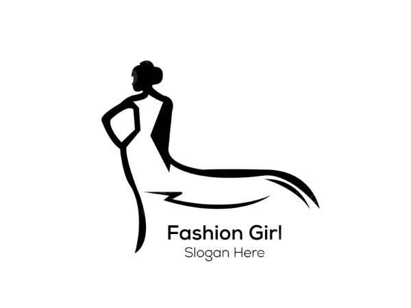 Mẫu logo thanh lịch, thích hợp cho các tiệm kinh doanh váy dạ hội