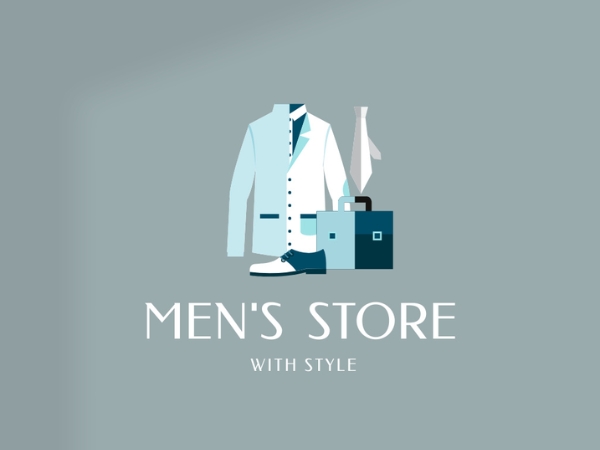 Mẫu logo shop thời trang nam đa mặt hàng