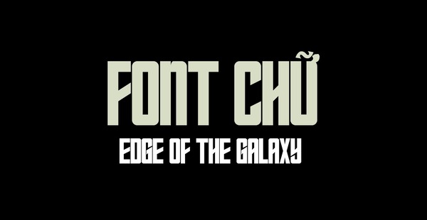 Edge of the Galaxy là font chữ có đường nét góc cạnh, phù hợp với các poster tuyên truyền hoặc quảng bá