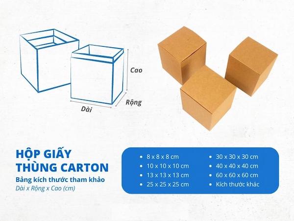 Hộp giấy carton lập phương