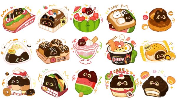 Mẫu 7 sticker cute