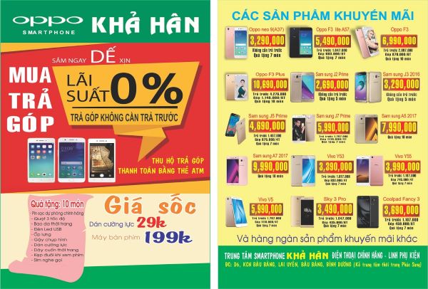 Mẫu 8 tờ rơi điện thoại