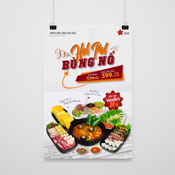In Nhanh Nhanh nhận in poster nhà hàng mọi số lượng với giá tốt, nhiều ưu đãi