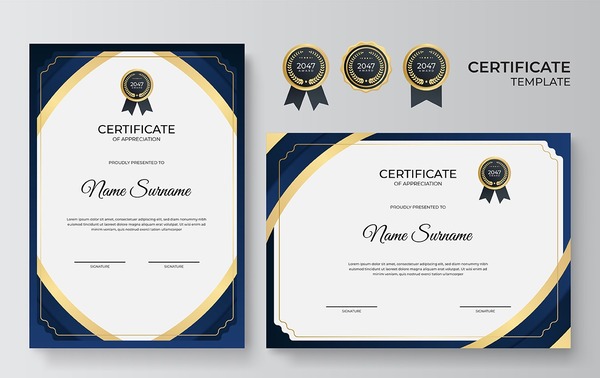 Một mẫu certificate chỉn chu thể hiện sự trân trọng đối với người được tặng