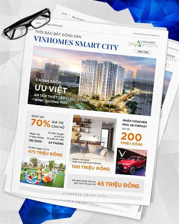 Mẫu tờ rơi bất động sản bố cục đơn giản, dễ nhìn