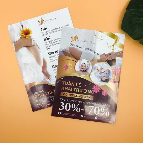 Mẫu tờ rơi spa ưu đãi, giảm giá 