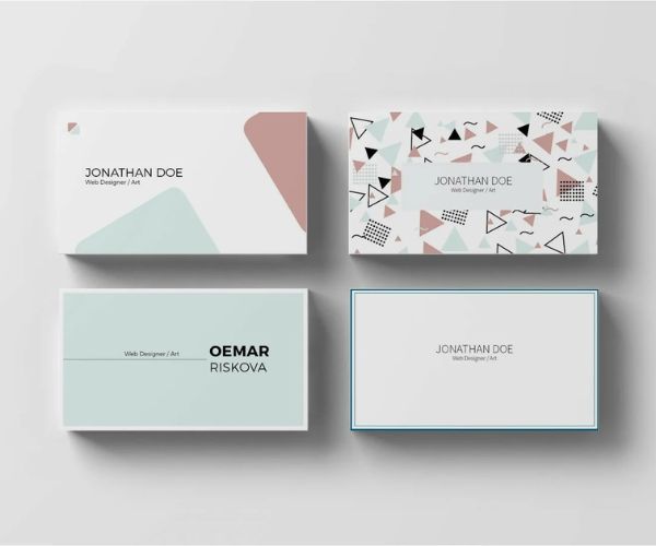 Mẫu card visit thiết kế đơn giản dành cho cá nhân