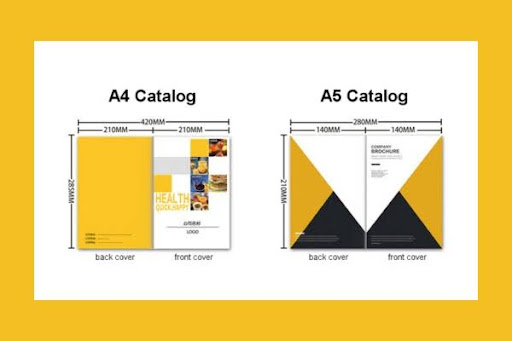 Kích thước Catalogue khổ A4, A5