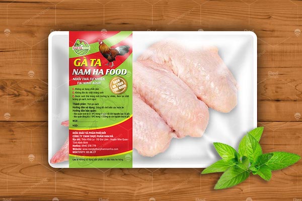 mẫu tem nhãn thực phẩm đông lạnh