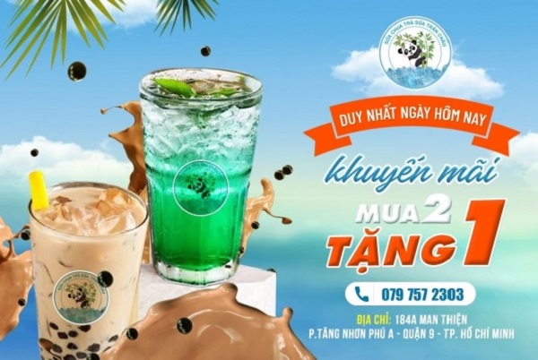 Mẫu Poster quảng cáo quán trà sữa