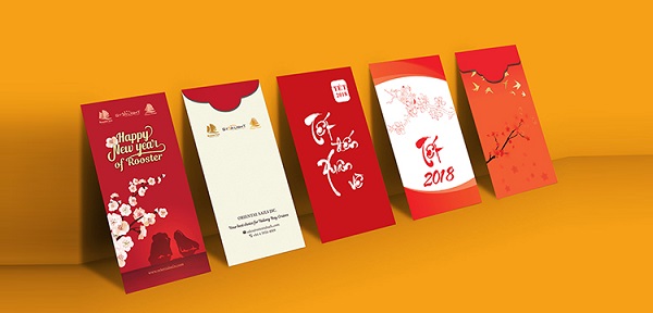 Mẫu bao lì xì giấy Couche