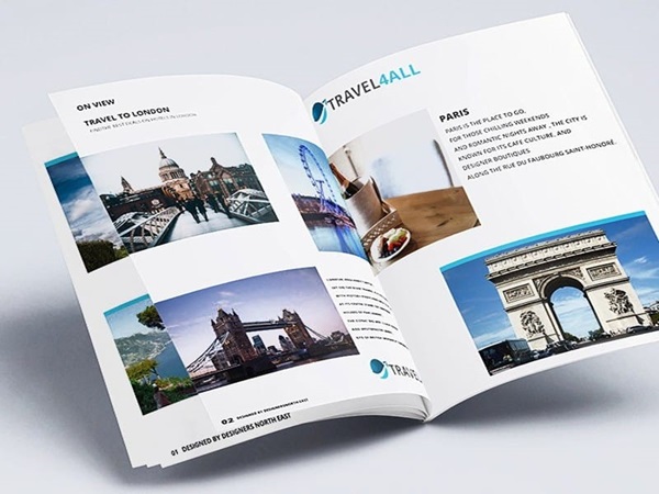 Những cuốn catalogue với địa điểm tham quan du lịch và vui chơi sắc nét