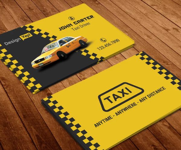 Mẫu card visit hãng taxi
