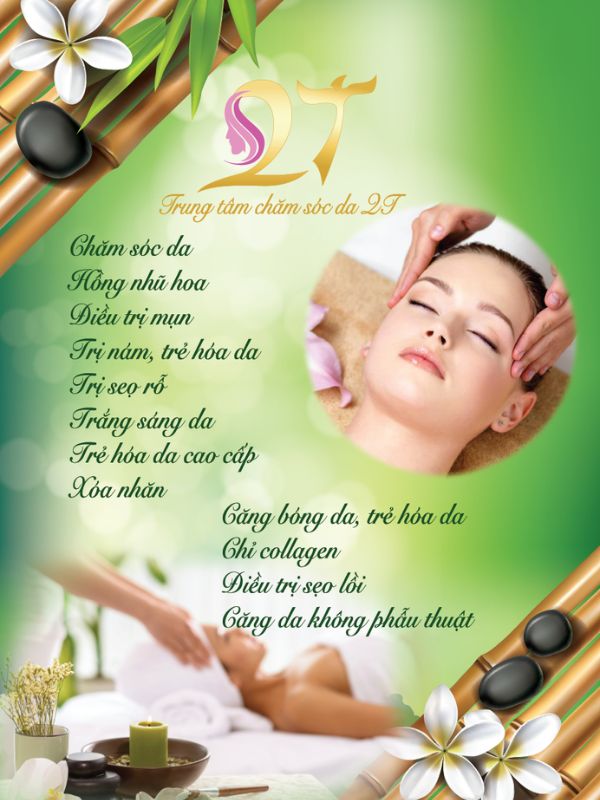 Mẫu tờ rơi spa quảng bá dịch vụ Relaxing Your Boady